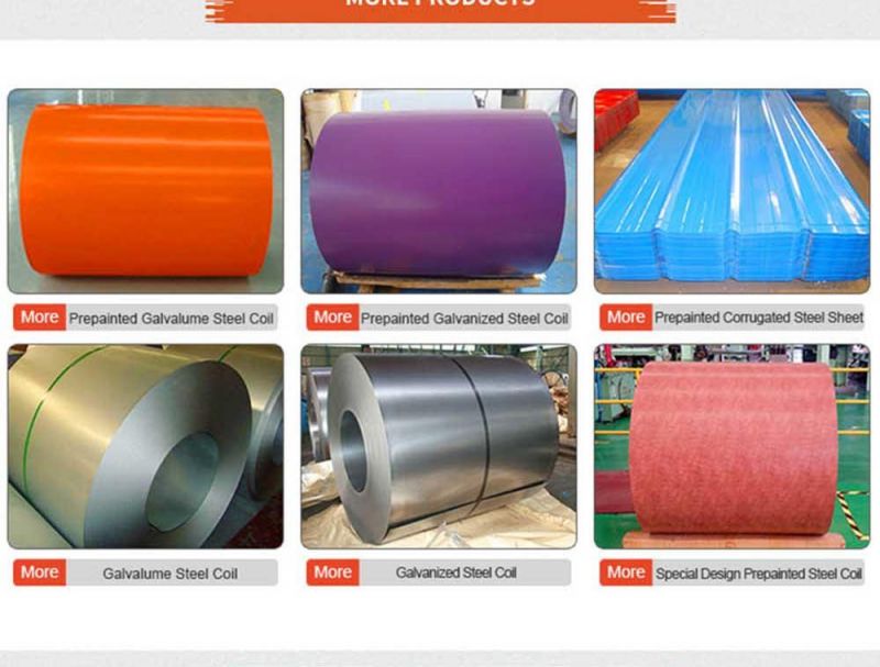 Steel PPGI PPGI Color Coated Building Materials Metal Roofing Sheets