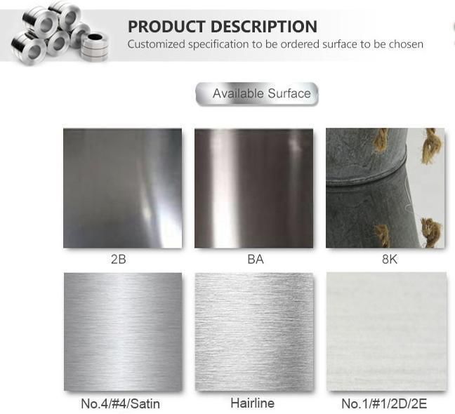 Hot Selling Stainless Steel Coil 201 316L 321 409L 410s 430 304 304L 316 2b/Ba Finished Surface Cheaper Price