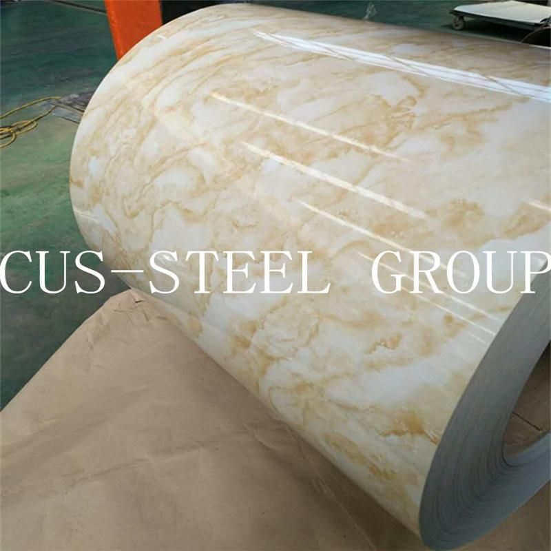PPGI PPGL Roofing Sheet Brazil Ral9003 PVC Plastic Film Galvalume Prepainted Steel Coil