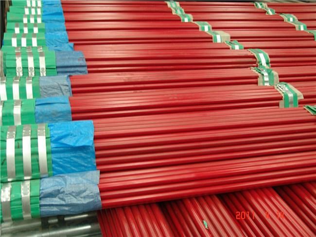 En10255 Welded Ral 3000 Red Color Painted Steel Pipe