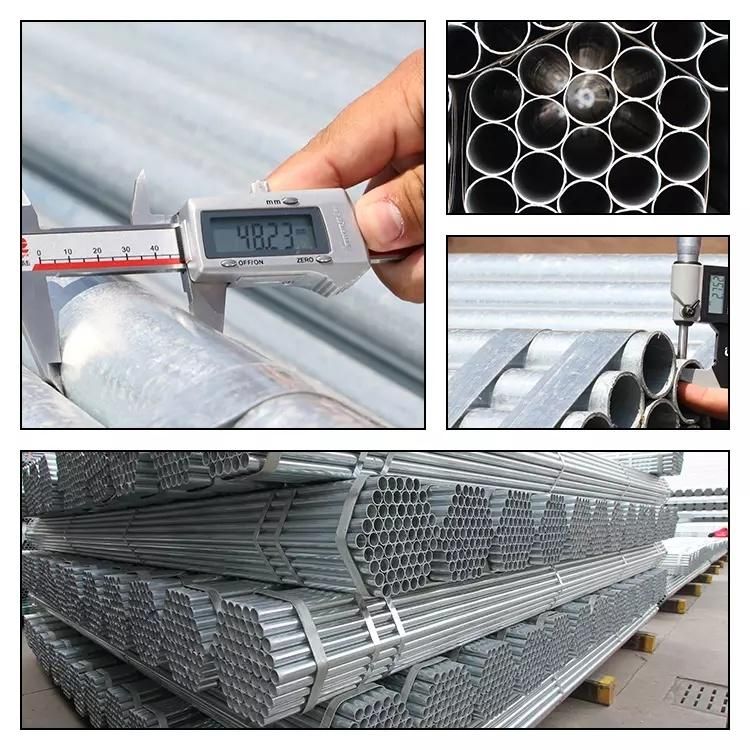 Gi Steel Pipe ASTM A53 1020 Hot Dipped Zinc Coated Round Pipe Square Tube Gi Rectagular Hollow Section Seamless Galvanized Steel Pipe
