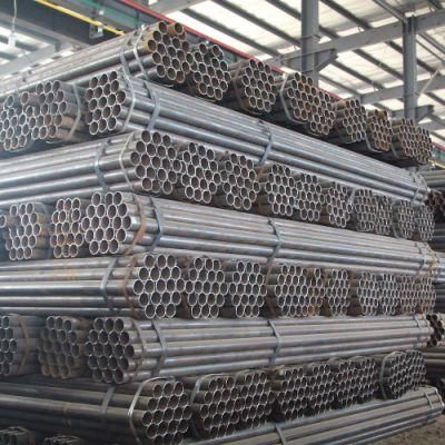 Hot Dipped Gi or Black Scaffolding Mild Steel Pipe / Tube Od 1.5 Inch for Construction