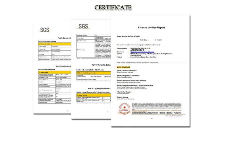 OEM Service Life Wire Rope for Control