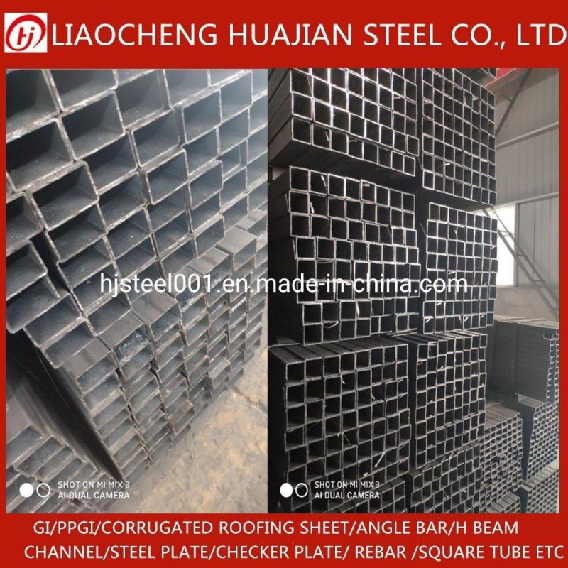 Machinery Industry Round Square Rectangle Black and Galvanized Steel Tube