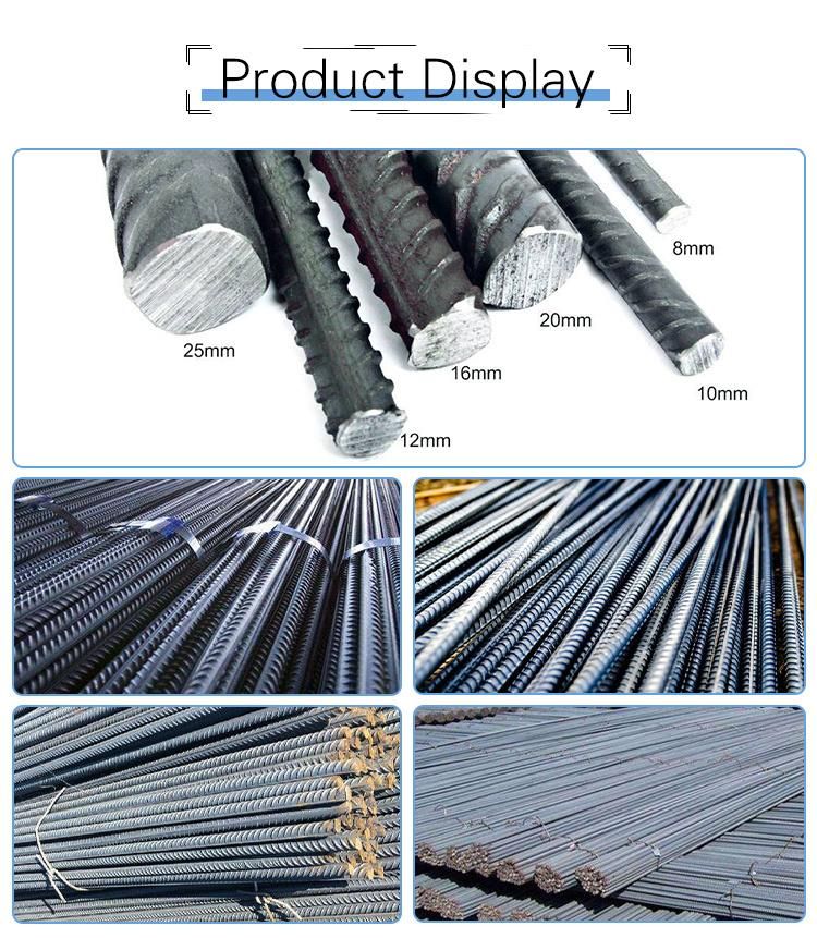 Hot Rolled Deformed Steel Bar HRB400 Construction Concrete Reinforced Steel Steel Rebars Round Bars Rebar