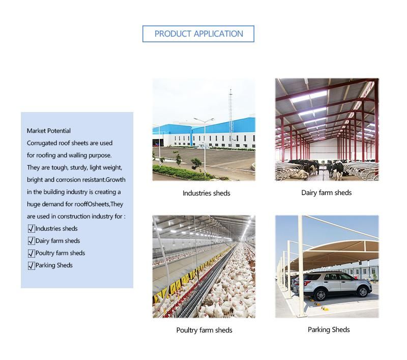 Cheap Colour Coated Roofing Sheet Corrugated Galvanized Steel Color Roof with Price