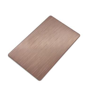 Finely Processed Violet PVD Titanium Hairline 4X8 1220X2440mm Cold Rolled Stainless Steel Plate