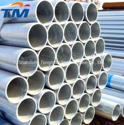 Q195 Black Galvanized Welded Round Carbon ERW Steel Pipe