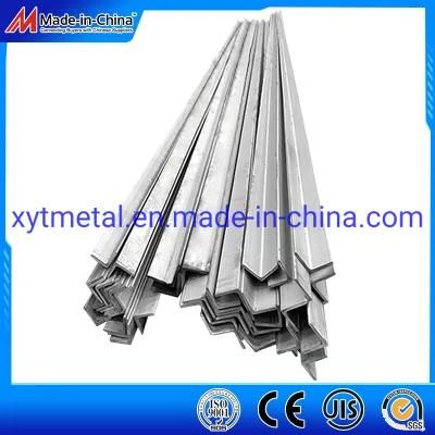 Popular SUS201 304 316 317h 321 304L Stainless Steel Angle Steel Dimensions Stainless Steel Polished Angle Straight Bar