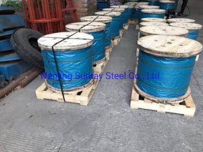 BS ASTM DIN Galvanized Steel Stranded Wire 19X2.55mm for ACSR Conductor
