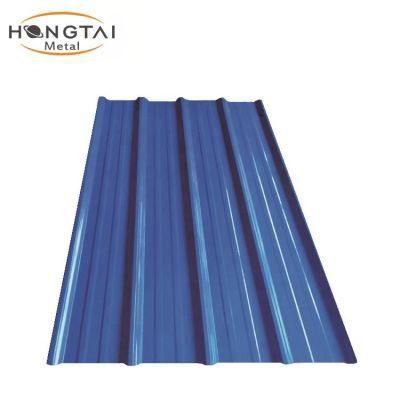Rib Type1.2m Color Blue Prepainted Galvanized Corrugated Steel Sheet