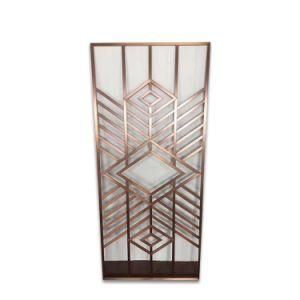 304 PVD Color Golded Mirror Etched Stainless Steel Texture