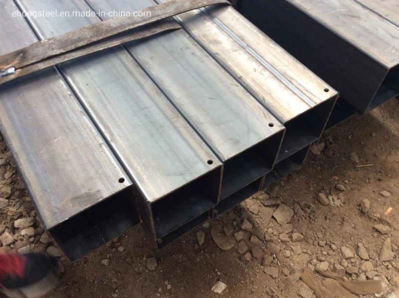 Q235B Q355b Square Rectangular Steel Pipes Price Steel Tube Black Carbon Pipe Price