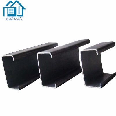 Standard Length Galvanized Steel Slotted C Channel