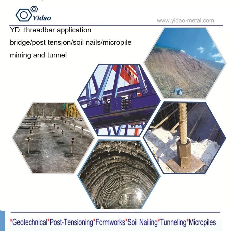 Prestressed Ground Anchors for High Tensile Threaded Steel Bar