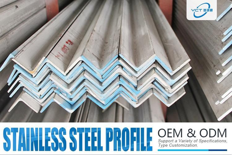 ASTM 304 Bright Annealed Hairline Hl Surface Stainless Steel Angel Bar 201 304 316 Grade