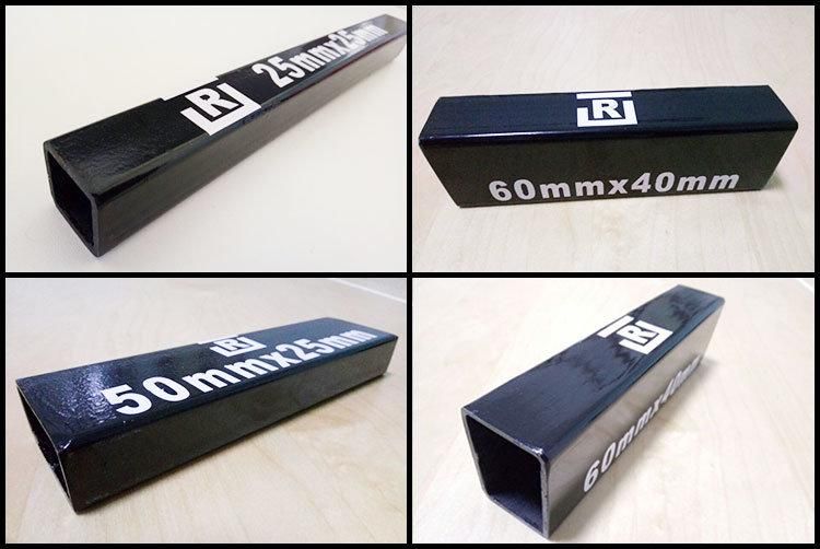 En10219 100 X 50 Square ERW Black Steel Tube