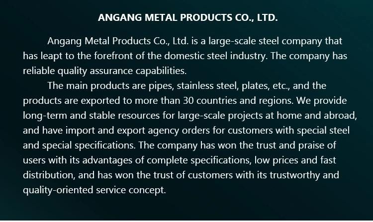 Angang Galvanized Pipe Sch40 SGCC Zinc Coated