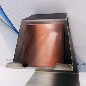 Cold Rolled Stainless Steel PVD Sheet-Red Bronze with Polished Finish
