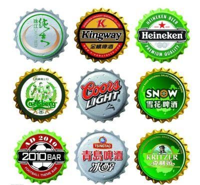 Printed Tinplate / Tin Free Steel Sheet for Package Use Beer Crown Caps