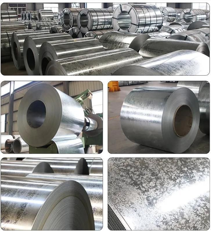 Well Stocked Steel Galvanized Coils Dx51d Z100 0.15mm 0.18mm Galvanized Steel Strips Coil