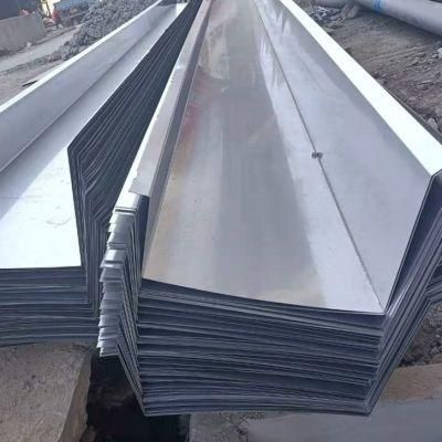 Stainless Steel Water Gutter System Application in House Roofing Width 200 - 800mm