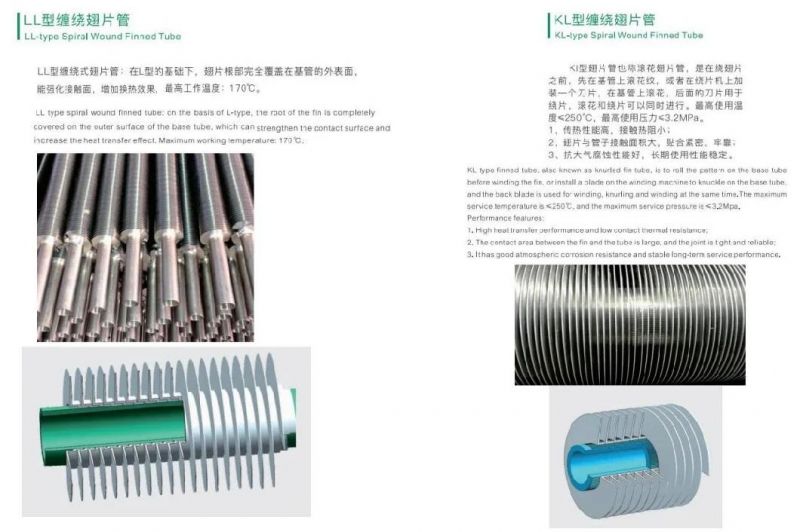 Aluminum Stainless Steel Kl Type Finned Tube Finned Tube