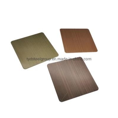 Embossed Decorative Color Coated Stainless Steel Sheet