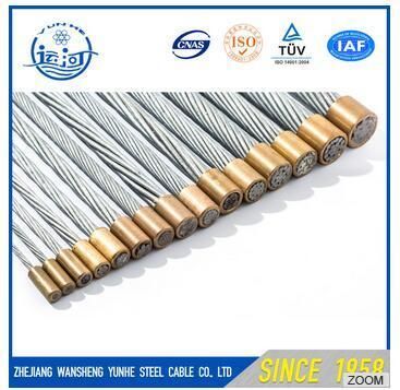 1X7 Ehs 1/ 4 &prime; Galvanized Steel Cable Stay Wire Guy Wire ASTM A475 Steel Strand