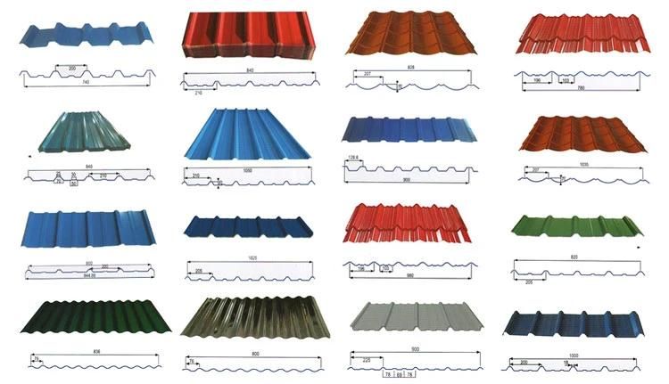 PPGI Color Coated Zinc Coated Galvanized Steel Corrugated Roofing Sheet
