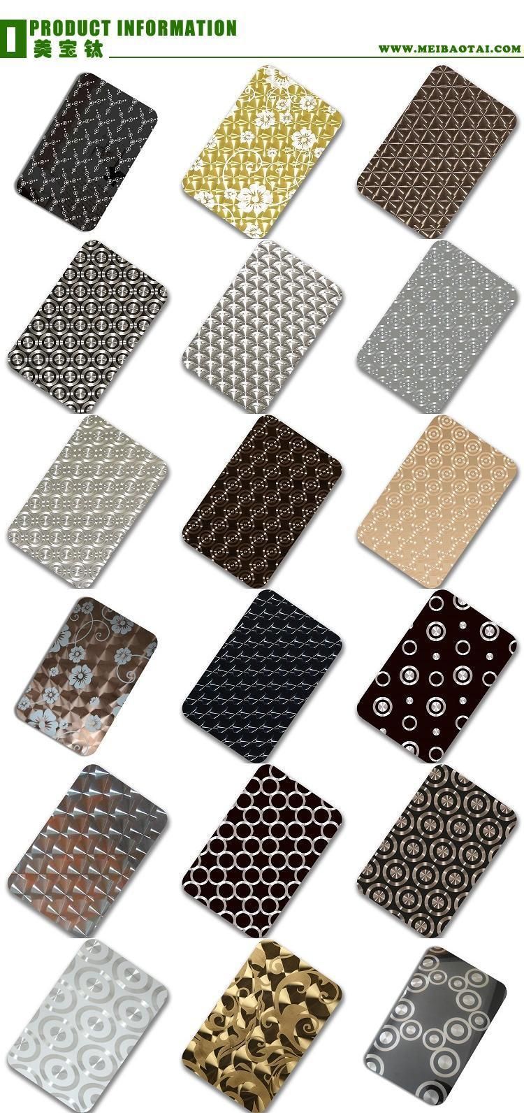 Grade 201 304 1219*2438mm 0.8mm Thickness Stainless Steel 3D Laser Silver Pattern Ceiling Wall Panel Decorative Plate
