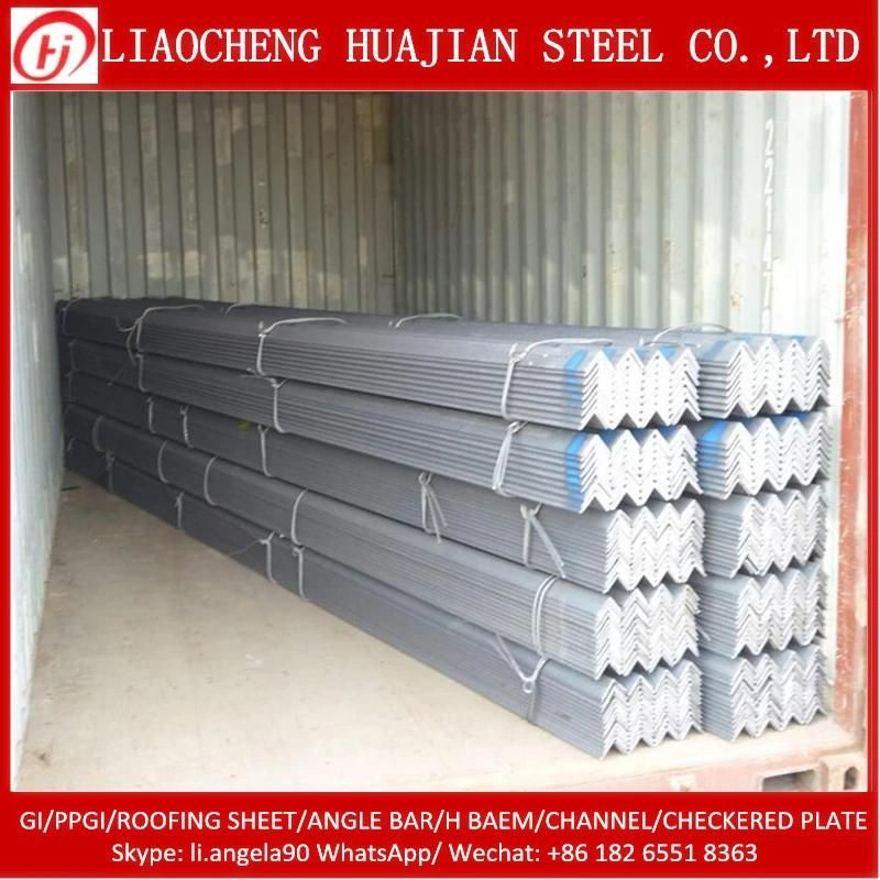 A36 Steel Iron Equal Angle Bar in Stock