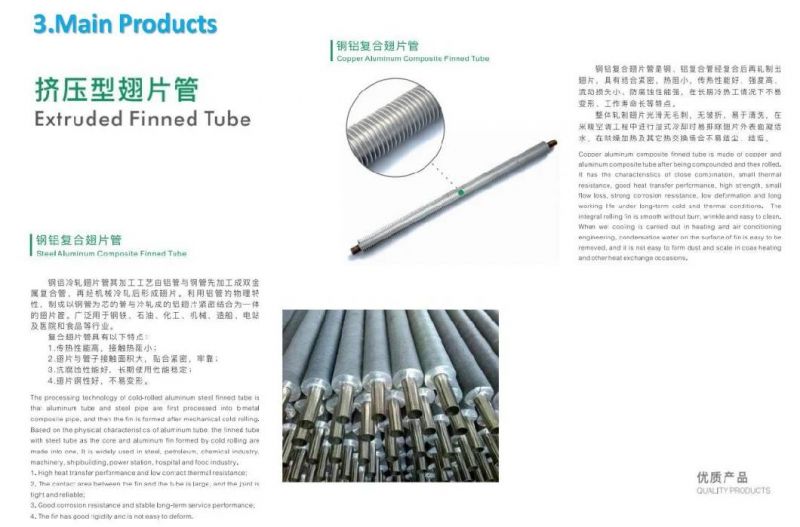 Aluminum Stainless Steel Kl Type Finned Tube Finned Tube