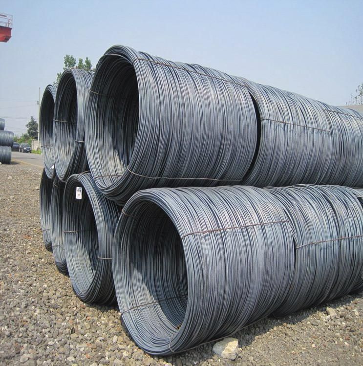 China Suppliers 5.5mm 6.5mm Low Carbon Steel Ms Wire Rods in Coils Hot Rolled Mild Iron Steel Wire Rods