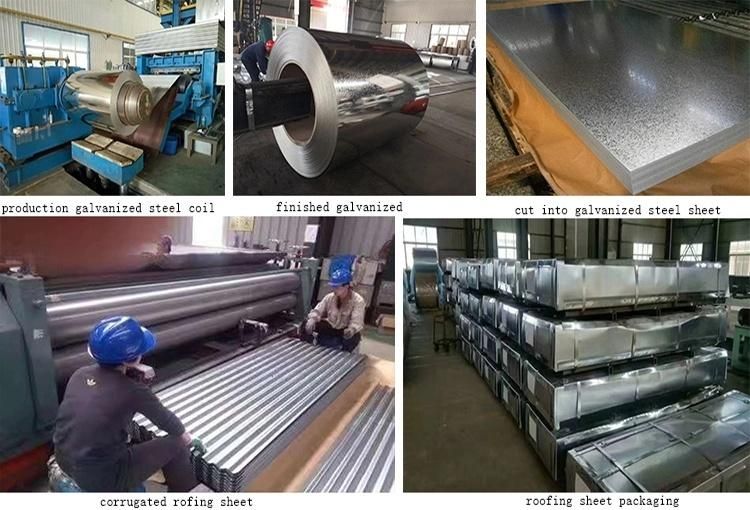 Zinc 0.35*851*3.66 Roofing Sheet Corrugated Iron Plancha Acanalada Gi PARA Techo a Chile