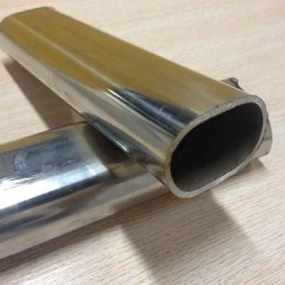 Mirror Polished Oval Rectangular AISI ASTM U Groove Stainless Steel Pipe Tube for Decoration