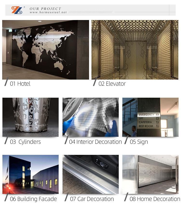 Chemical Etching Color Stainless Steel Sheet for Ceiling Construction