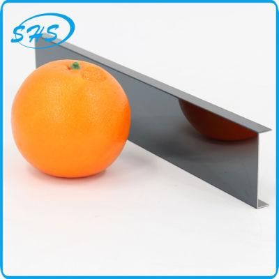 Stainless Steel U-Channel with Ti-Black 800 G Mirror Finish for Glass Building and Construction