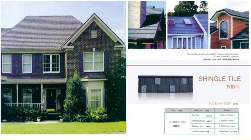 China Prime Colored Stone Coated Roofing Tile Sheet