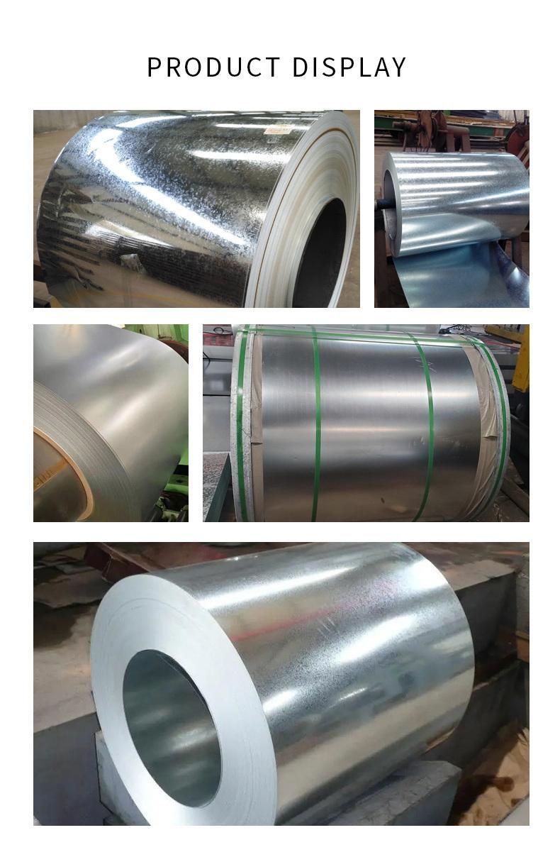 Gi Coil Galvanized Steel Coil Hot DIP Gi Galvanized Dx51d Dx52D Hot Rolled Galvanized Steel Coil, for Construction and Automobile Industry 20 Gauge