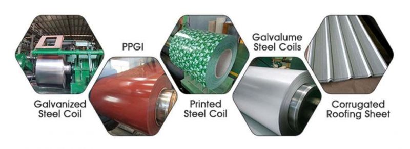 China Steel Manufacturing Roofing Material Prime PPGI Color Coated Prepainted Galvanized Steel Coil