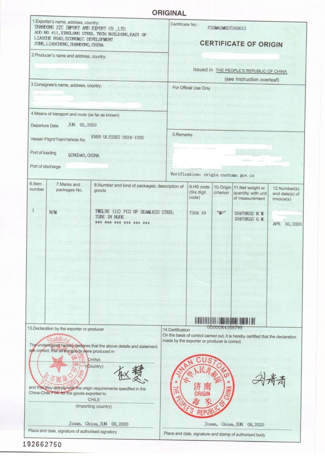 ASME SA335 Vanish Surface Alloy Steel Boiler Pipe