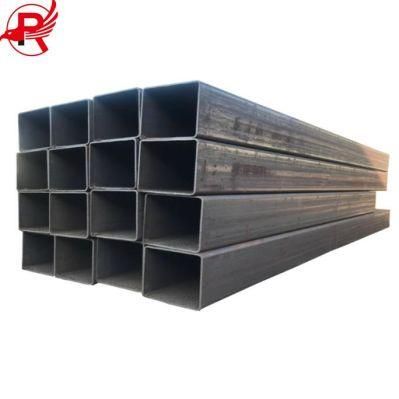 Mild Carbon Welded Metal Ms ERW Black Iron Hollow Section Rectangular Tube Steel Pipe 200X200 Galvanized Square