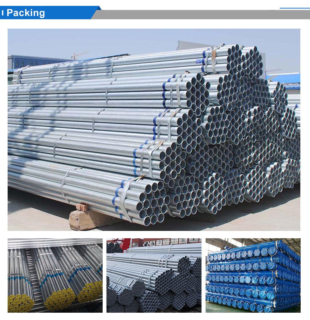 Q235/Q195 Galvanized Steel Pipe ERW Hr Steel Tubes