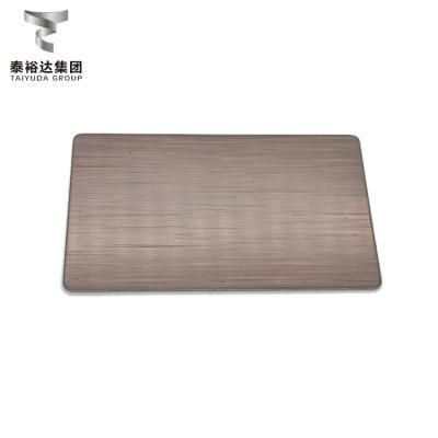 Best Standard J1 J3 J2 J5 201 304 316 4X8 Black PVD Color Coated Cold Rolled Stainless Steel Sheet for Advertising Nameplate