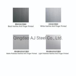 Decorative 304 Matte Polished Anti Finterprint Black Color Coated Stainless Steel Sheets