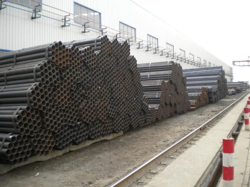 BS1387 ASTM A106 API 5L Gr. B Ms/Gi/Oiled/Painted Hollow Section Carbon ERW Steel Pipe Welded Round Pipe