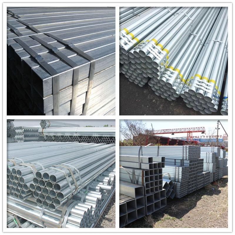 20 2 3 10 Inch Feet Galvanized Steel Square Tube Seamless Steel Pipe Price Hot DIP Carbon Sch 40 Iron Pipe Welded Gi Building Material