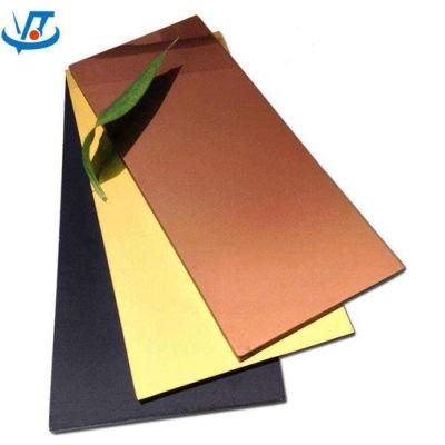 SUS 201 Stainless Steel Colorful Hl Finish Decorative Sheet Plate