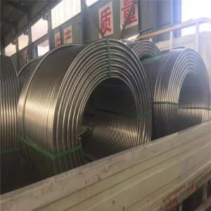 Seamless SUS304 304L 316L Capillary Stainless Steel Coil Pipe Coiled Heat Exchanger Tube